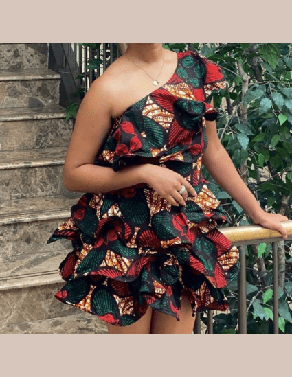Short Ankara Gown Styles