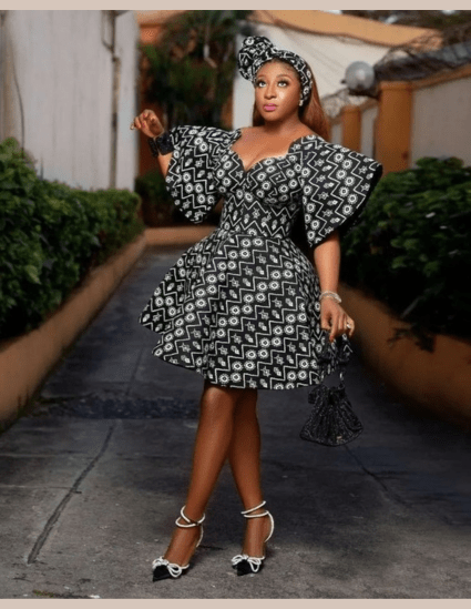Short Ankara Gown Styles