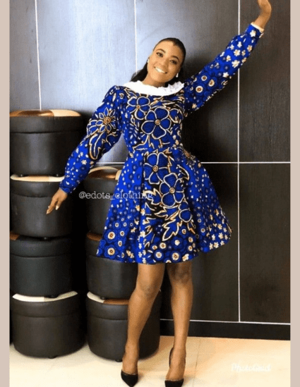 Short Ankara Gown Styles