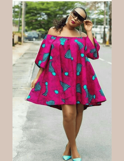 Short Ankara Gown Styles
