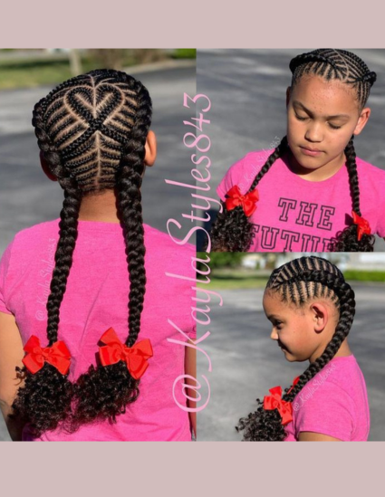 Little Girls Cornrows Braids 
