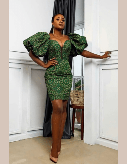 Short Ankara Gown Styles
