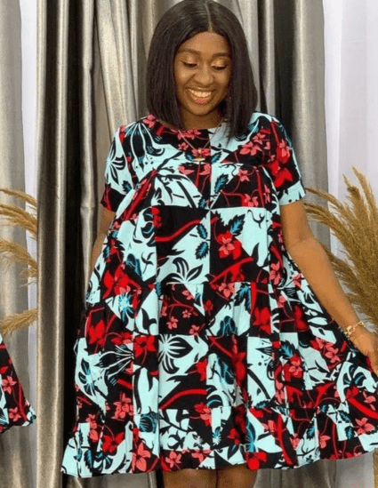 Short Ankara Gown Styles