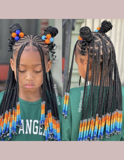  Little Girls Cornrows Braids Hairstyles