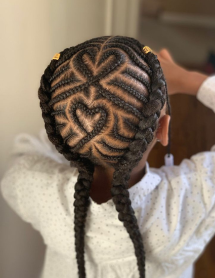Little Girls Cornrows Braids 