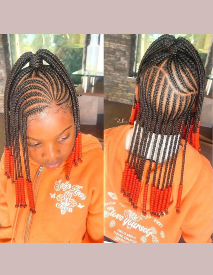 Little Girls Cornrows Braids 