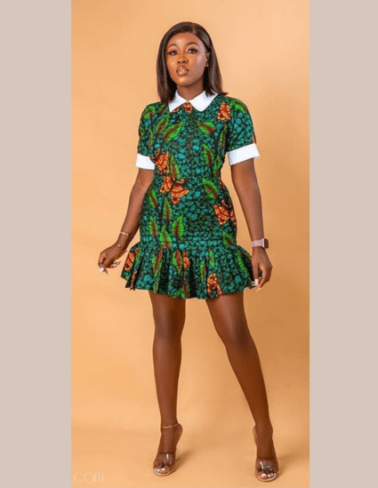 Short Ankara Gown Styles