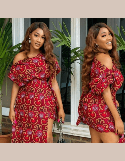 Short Ankara Gown Style