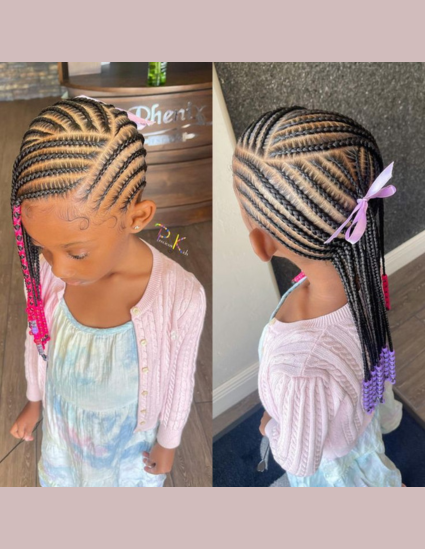 Little Girls Cornrows Braids 