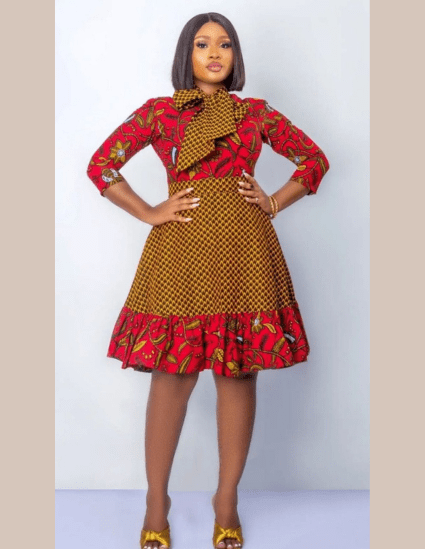  Short Ankara Gown Style