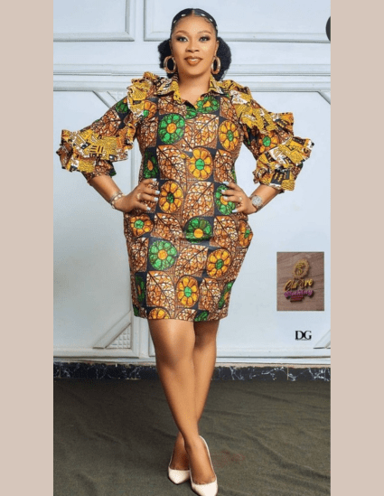 Short Ankara Gown Styles