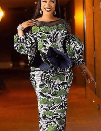 2024 Ankara Styles: 40 + Classy and Elegant Ankara African Print Styles For Women peplum ankara asoebi style
