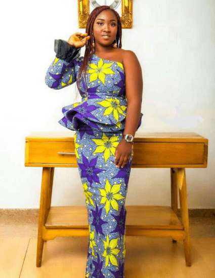 2024 Ankara Styles: 40 + Classy and Elegant Ankara African Print Styles For Women peplum ankara style