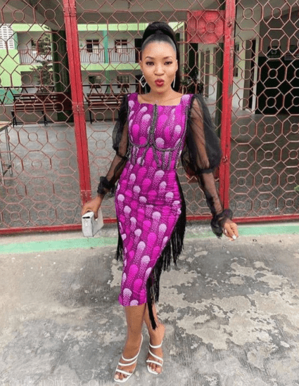 Ankara with Plain Materials 