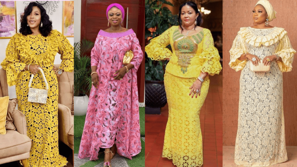 Asoebi lace dress styles