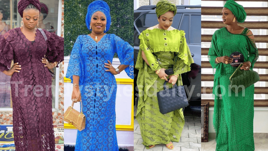 Asoebi lace dress styles