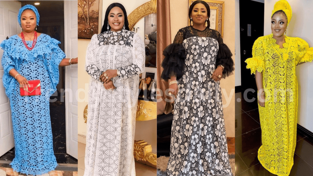 Asoebi lace dress styles 