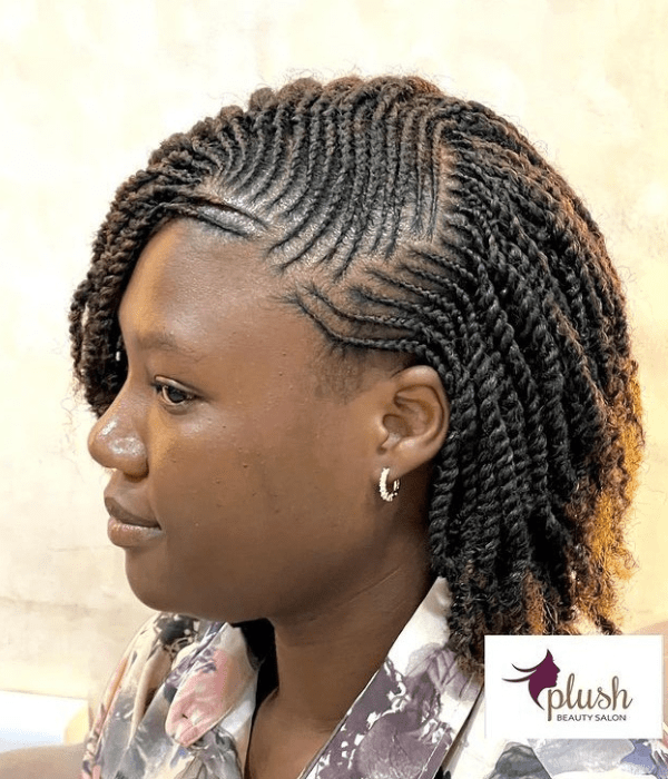 20 Natural Cornrow Braid Hairstyle Pictures with Unique Styles (2024 Edition) Natural Cornrow Braid Hairstyle