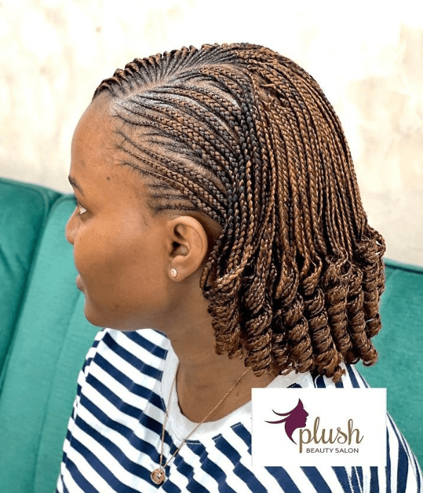 20 Natural Cornrow Braid Hairstyle Pictures with Unique Styles (2024 Edition) Natural Cornrow Braid Hairstyle