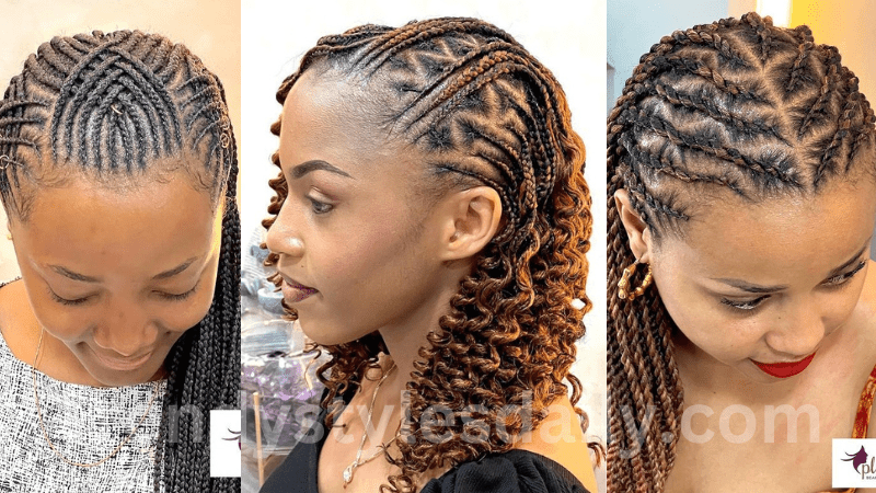 20 Natural Cornrow Braid Hairstyle Pictures with Unique Styles (2024 Edition) Natural Cornrow Braid Hairstyle