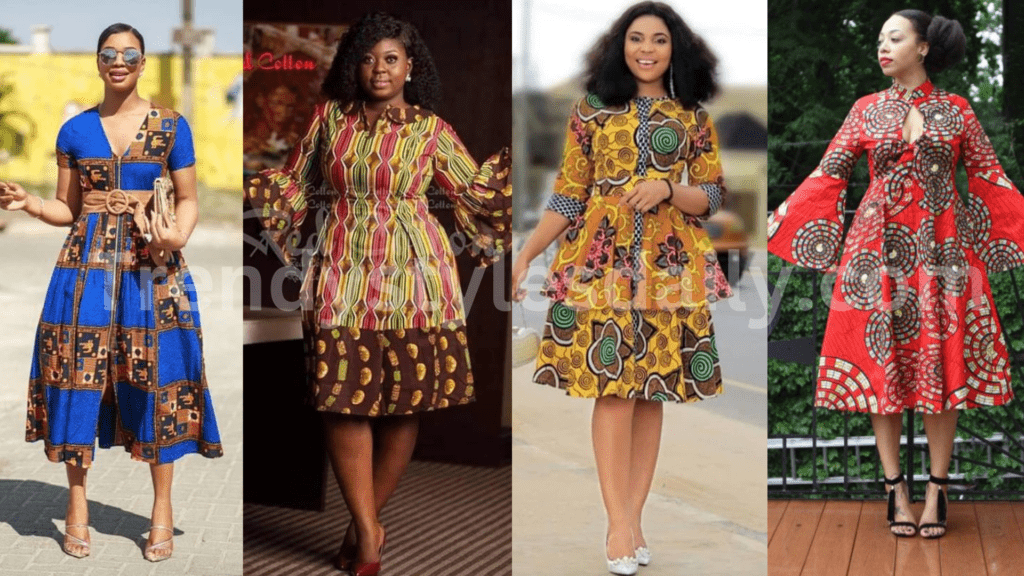 40 Stylish Ankara Flare Gown Styles to Try In 2024 Ankara Flare Gown Styles