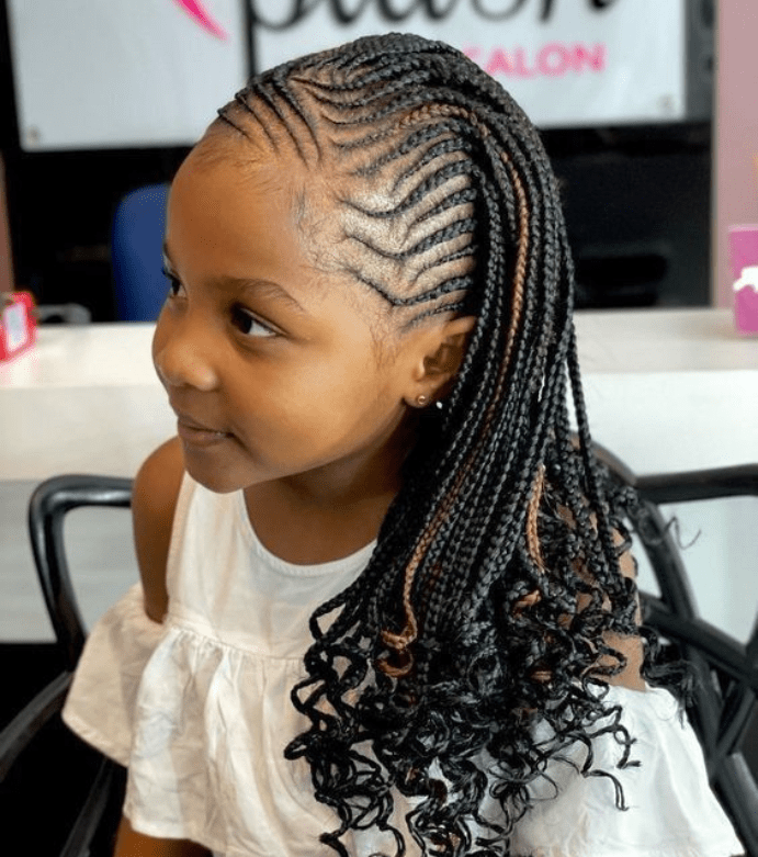 45 BEST LITTLE GIRL PARTY STYLE BRAIDS CORNROW HAIRSTYLE IDEAS FOR 2024 little girl party style braids