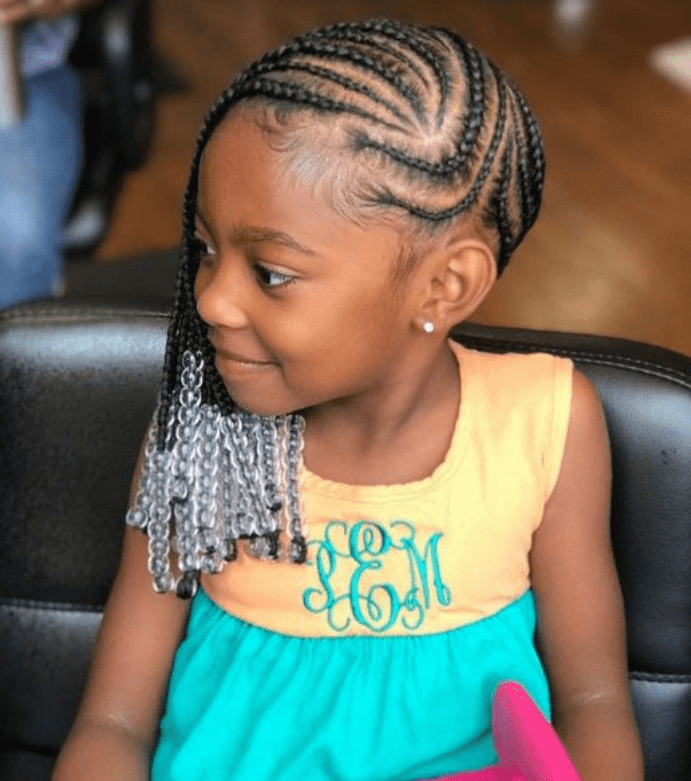 45 BEST LITTLE GIRL PARTY STYLE BRAIDS CORNROW HAIRSTYLE IDEAS FOR 2024 little girl party style braids
