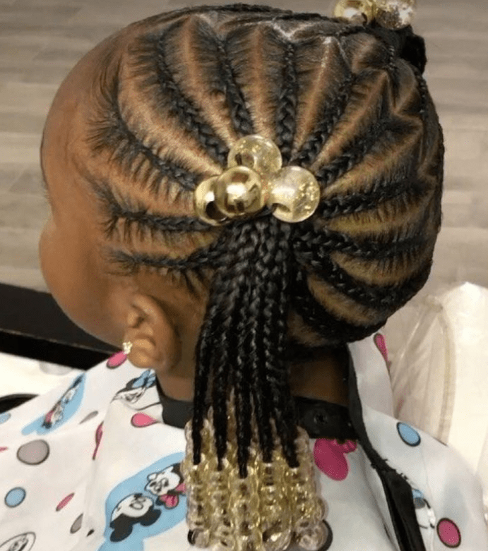 45 BEST LITTLE GIRL PARTY STYLE BRAIDS CORNROW HAIRSTYLE IDEAS FOR 2024 little girl party style braids