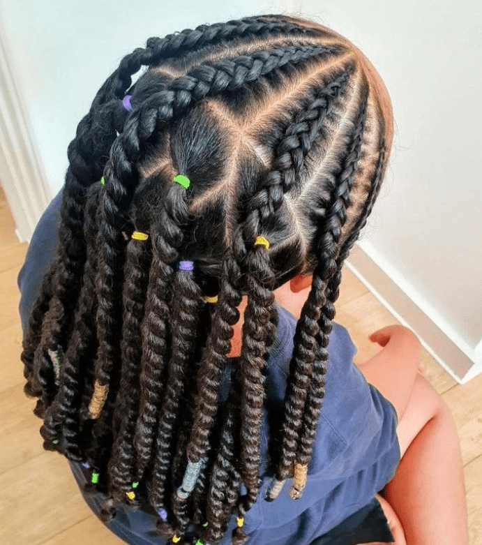 45 BEST LITTLE GIRL PARTY STYLE BRAIDS CORNROW HAIRSTYLE IDEAS FOR 2024 little girl party style braids