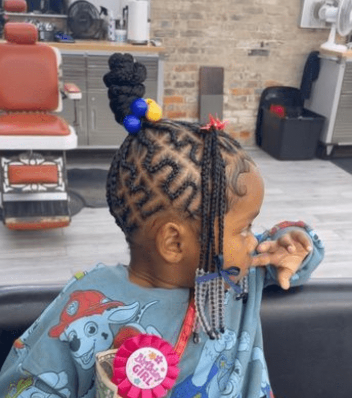 45 BEST LITTLE GIRL PARTY STYLE BRAIDS CORNROW HAIRSTYLE IDEAS FOR 2024 little girl party style braids