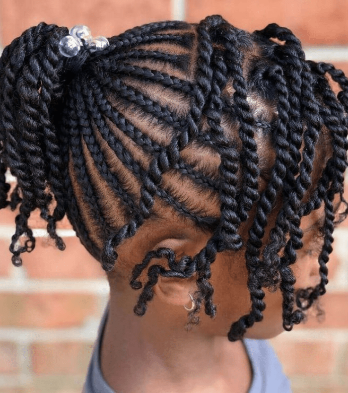 45 BEST LITTLE GIRL PARTY STYLE BRAIDS CORNROW HAIRSTYLE IDEAS FOR 2024 little girl party style braids