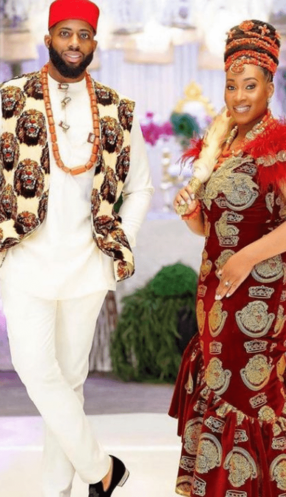 25 PHOTOS: Gorgeous Igbo Traditional Wedding Attire for Couples Copy Of Untitled Design 19 2 590x1024
