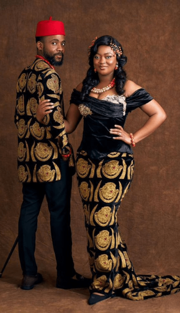25 PHOTOS: Gorgeous Igbo Traditional Wedding Attire for Couples Copy Of Untitled Design 24 2 590x1024