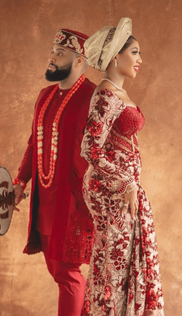 25 PHOTOS: Gorgeous Igbo Traditional Wedding Attire for Couples Copy Of Untitled Design 7 2 590x1024