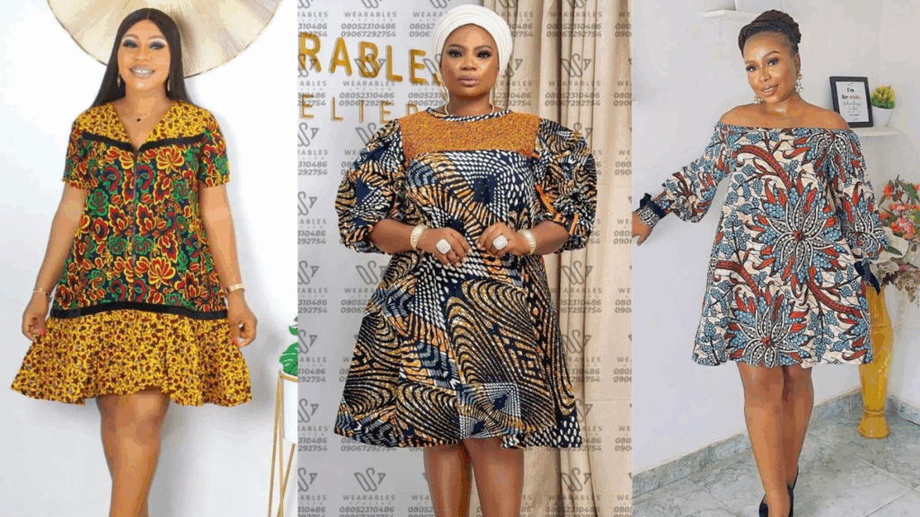 ELEGANT ANKARA SHORT GOWN STYLES