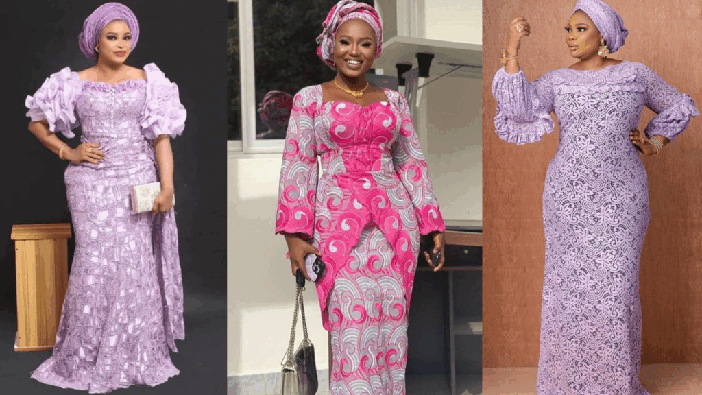 2025 LATEST ASO EBI LACE STYLES FOR NATIVE WEDDINGS (30 PHOTOS) ASO EBI LACE STYLES FOR NATIVE WEDDINGS